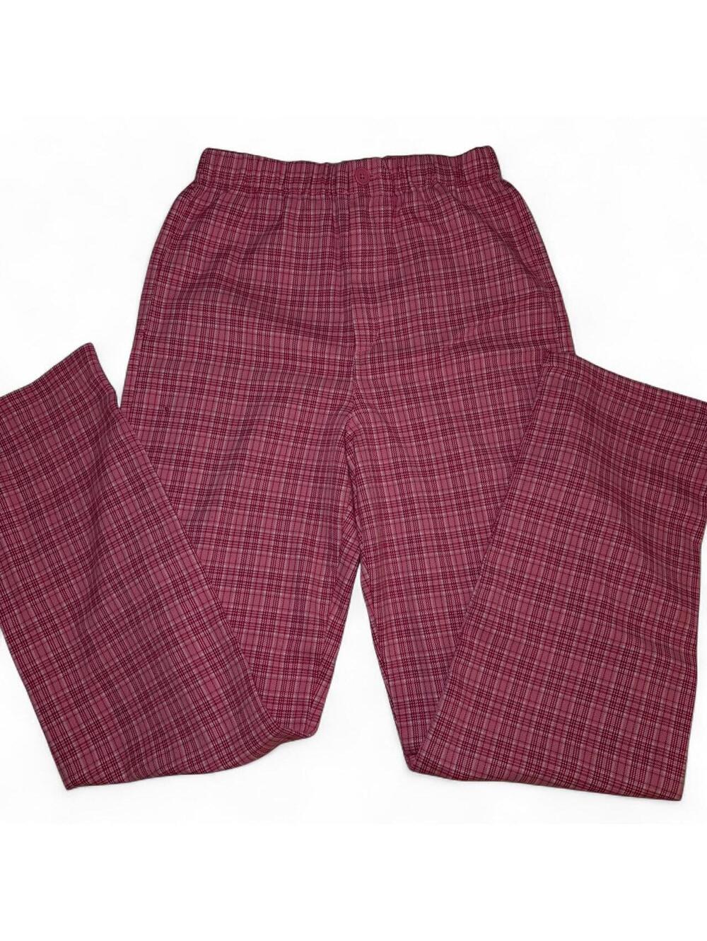 Brandy Melville Women's Pink and Red Trousers